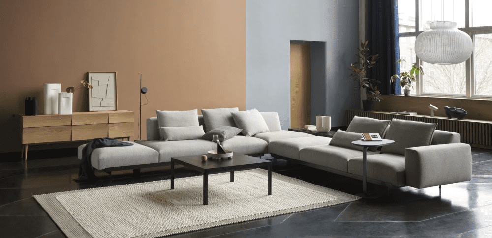 Sofá de Canto - Modelo In Situ Modular Sofa - Muuto