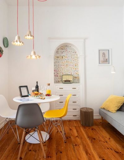 Projeto de decoração e design de interiores de airbnb